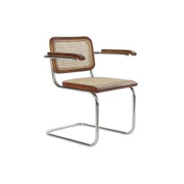 Silla Vintage DKD Home Decor Marron Oscuro Plateado 62 x 79 x 65.5 cm (4 Unidades) Precio: 649.713372. SKU: B1BYSDBPND