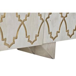 Aparador DKD Home Decor Blanco 177 x 45 x 75 cm Dorado Madera de mango