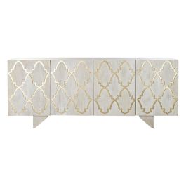 Aparador DKD Home Decor Blanco 177 x 45 x 75 cm Dorado Madera de mango