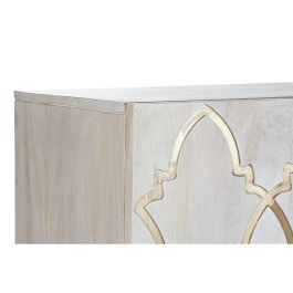 Aparador DKD Home Decor Blanco 177 x 45 x 75 cm Dorado Madera de mango