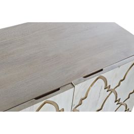 Aparador DKD Home Decor Blanco 177 x 45 x 75 cm Dorado Madera de mango