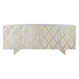 Aparador DKD Home Decor Blanco 177 x 45 x 75 cm Dorado Madera de mango