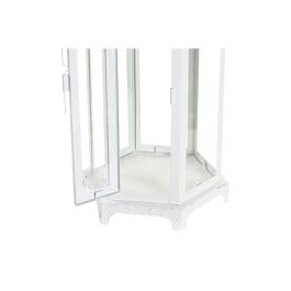 Farol DKD Home Decor Cristal Metal Blanco (20 x 17 x 55 cm)