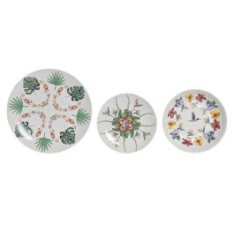 Set de Vajilla DKD Home Decor Blanco Multicolor Porcelana Tropical 18 Piezas Precio: 59.43762. SKU: S3036972