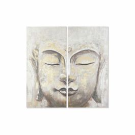 Juego de 2 cuadros DKD Home Decor Buda Oriental (120 x 3,7 x 120 cm)