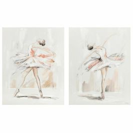Cuadro DKD Home Decor 80 x 3,7 x 100 cm Bailarina Ballet Romántico (2 Unidades) Precio: 130.9499994. SKU: S3028216