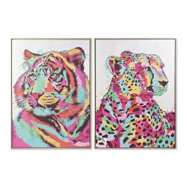 Cuadro DKD Home Decor 104 x 4,5 x 143,5 cm Tigre Moderno (2 Unidades) Precio: 238.3094999395. SKU: S3028324