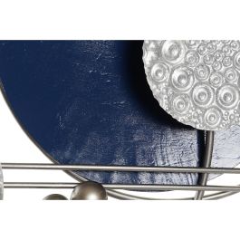 Decoración de Pared DKD Home Decor Gris Azul Metal Moderno (88,3 x 7,6 x 60 cm)