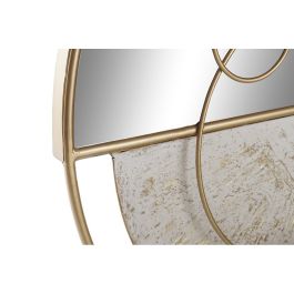 Espejo de pared DKD Home Decor Dorado Metal Blanco Moderno (65 x 7,6 x 76 cm)