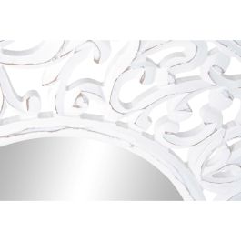 Espejo de pared DKD Home Decor Cristal Blanco Mandala Madera MDF Decapé (90 x 2,5 x 90 cm)