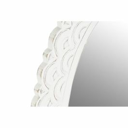 Espejo de pared DKD Home Decor 58 x 2,5 x 86 cm Cristal Blanco Indio Madera MDF Decapé