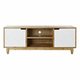 Mueble de TV DKD Home Decor Marrón 140 x 38 x 53 cm Abeto Blanco