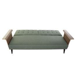 Sofa Cama Urban DKD Home Decor Verde Negro 87 x 81 x 203 cm