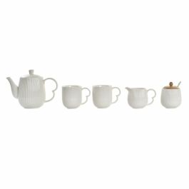 Cafe Basicos DKD Home Decor Blanco Natural 26 x 7 x 29 cm Set de 6 (2 Unidades)