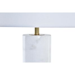 Lámpara de mesa DKD Home Decor Blanco Dorado Metal Mármol 50 W 220 V 41 x 41 x 76 cm