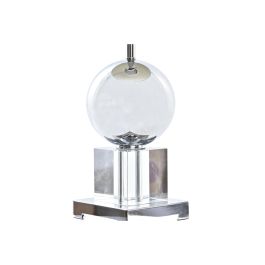 Lámpara de mesa DKD Home Decor Cristal Plateado Metal Blanco 25 x 25 x 78 cm 220 V 50 W