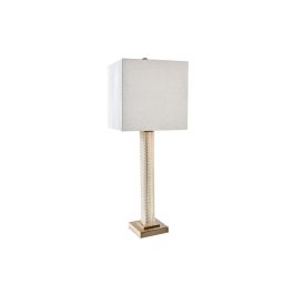 Lámpara de mesa DKD Home Decor Beige Dorado Metal Cristal 50 W 220 V 28 x 28 x 76 cm Precio: 113.95000034. SKU: B1ELW4A2HF