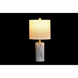 Lámpara de mesa DKD Home Decor Dorado Blanco 220 V 50 W Moderno (23 x 23 x 47 cm)