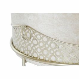 Reposapies Glam DKD Home Decor Beige Dorado 63 x 42 x 63 cm