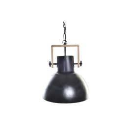 Lámpara de Techo DKD Home Decor Marrón Negro Metal Madera de mango 50 W 40 x 40 x 49 cm