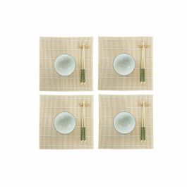 Set de Sushi DKD Home Decor 14,5 x 14,5 x 31 cm Verde Gres Oriental (16 Piezas)