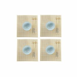 Set de Sushi DKD Home Decor 14,5 x 14,5 x 31 cm Azul Blanco Gres Oriental (16 Piezas) Precio: 16.98999962. SKU: S3037149