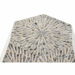 Mesita Auxiliar Moderno DKD Home Decor Gris Beige 46 x 50 x 46 cm