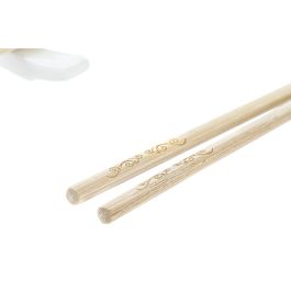 Set de Sushi DKD Home Decor Bambú Pizarra Natural Oriental 28 x 9 x 2 cm (3 Piezas) (6 Piezas)