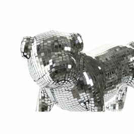 Figura Decorativa DKD Home Decor Inglés Plateado Bulldog Resina Moderno (45,5 x 21,5 x 25 cm)