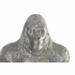 Figura Decorativa DKD Home Decor Plateado Resina Gorila (38 x 55 x 52 cm)