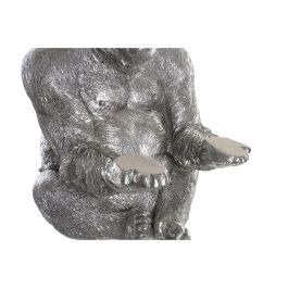 Figura Decorativa DKD Home Decor Plateado Resina Gorila (38 x 55 x 52 cm)