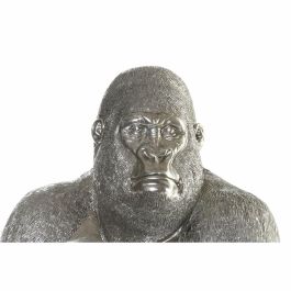 Figura Decorativa DKD Home Decor Plateado Resina Gorila (46 x 40 x 61 cm)