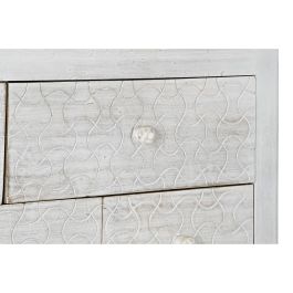 Cómoda DKD Home Decor Blanco Multicolor Metal Madera de mango Indio 30 x 40 cm 112 x 35 x 75 cm