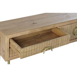 Mueble de TV DKD Home Decor Dorado Marrón Madera de mango (147 x 40 x 60 cm)