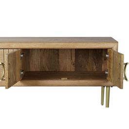 Mueble de TV DKD Home Decor Dorado Marrón Madera de mango (147 x 40 x 60 cm)