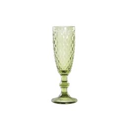 Copa de champán DKD Home Decor Cristal Verde (150 ml)