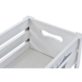 Caja Shabby DKD Home Decor Blanco 28 x 15 x 39 cm Set de 5 (2 Unidades)