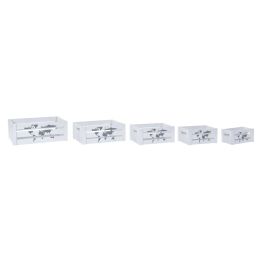 Caja Shabby DKD Home Decor Blanco 28 x 15 x 39 cm Set de 5 (2 Unidades) Precio: 65.797622. SKU: S3028963
