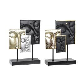 Figura Decorativa DKD Home Decor Negro Dorado Buda Oriental 22,5 x 8 x 30,7 cm (2 Unidades) Precio: 33.1056. SKU: B1DQ55V822