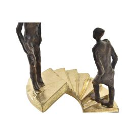 Figura Decorativa DKD Home Decor Dorado Resina Gris oscuro Escalera Moderno (14 x 14 x 41,5 cm)