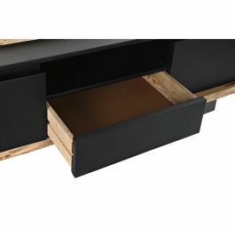 Mueble de TV DKD Home Decor Negro 145 x 45 x 50 cm Marrón Madera de mango
