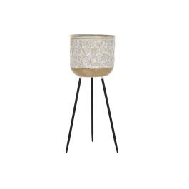 Macetero DKD Home Decor Metal Blanco Bicolor (31 x 31 x 86 cm) Precio: 32.95000005. SKU: S3034632