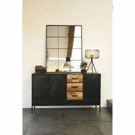 Espejo de pared DKD Home Decor Negro Cristal Hierro Espejo Ventana 90 x 1 x 120 cm 90 x 1,8 x 120 cm Espejo de pared DKD Home Decor Negro Cristal Hierro Espejo Ventana 90 x 1 x 120 cm 90 x 1,8 x 120 cm