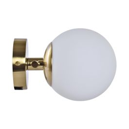 Lámpara de Pared DKD Home Decor Cristal Dorado Metal Blanco 220 V 40 W (33 x 19 x 13 cm)