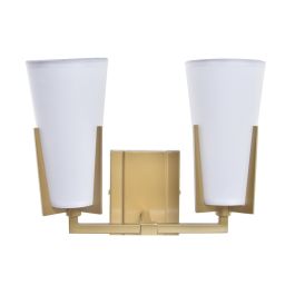 Lámpara de Pared DKD Home Decor Cristal Dorado Metal Poliéster Blanco (30 x 18 x 23 cm) Precio: 89.95000003. SKU: S3031466