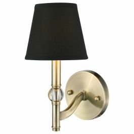 Lámpara de Pared DKD Home Decor 25W Negro Dorado Metal Poliéster 220 V (15 x 23 x 31 cm) Precio: 58.94999968. SKU: S3031474