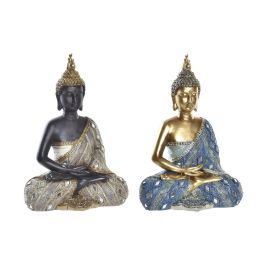 Figura Decorativa DKD Home Decor Azul Dorado Marrón Buda Oriental 20 x 11 x 29 cm (2 Unidades) Precio: 43.94999994. SKU: S3030070