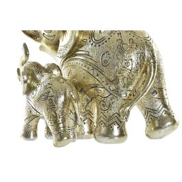 Figura Decorativa DKD Home Decor Dorado Elefante Colonial 17 x 11 x 15 cm