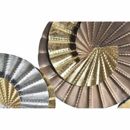 Decoración de Pared DKD Home Decor Metal Multicolor Oriental Espirales (104 x 4,5 x 43 cm)