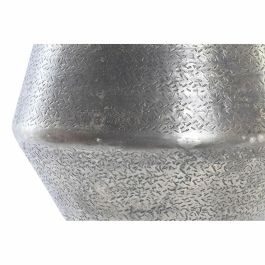 Macetero DKD Home Decor Dorado Plateado Aluminio Loft Desgastado Acabado envejecido 20 x 20 x 17 cm (2 Unidades)
